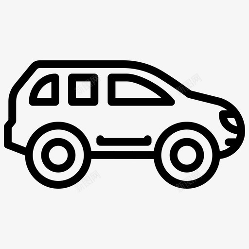 suv出租车吉普车图标svg_新图网 https://ixintu.com suv 出租车 吉普车 在线预订 笔划 车辆 轮廓 驾驶室
