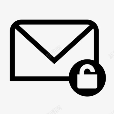 电子邮件解锁商务gmail图标图标