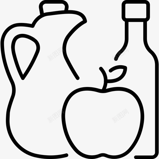 苹果醋添加剂苹果图标svg_新图网 https://ixintu.com 添加剂 苹果 调味汁