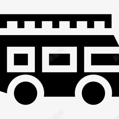 双层巴士公共交通18满载图标图标