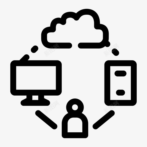 云系统计算机服务器图标svg_新图网 https://ixintu.com 云数据介质缺口 云系统 存储 服务器 计算机