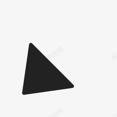 下左指三角无中心对角线箭头控制柄图标图标