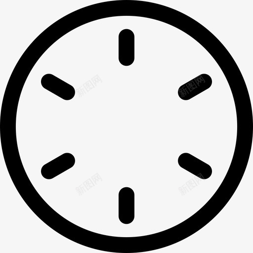 时钟基本用户界面4线性图标svg_新图网 https://ixintu.com 基本用户界面4 时钟 线性