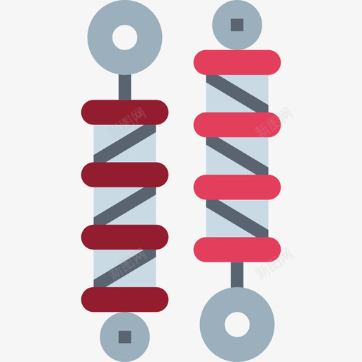 防震器赛车2扁平图标svg_新图网 https://ixintu.com 扁平 赛车 防震 震器
