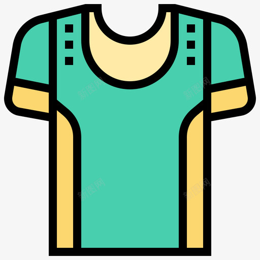 运动衫健身94线性颜色图标svg_新图网 https://ixintu.com 健身94 线性颜色 运动衫