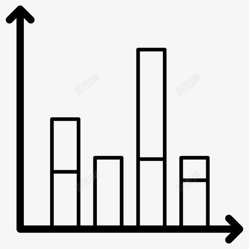 条形图数据分析信息图图标svg_新图网 https://ixintu.com 信息 向量 图标 数据分析 条形图 统计 集合