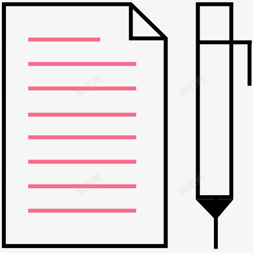 02-纸笔svg_新图网 https://ixintu.com 02-纸笔