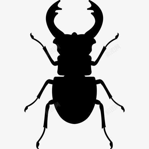 鹿甲虫动物虫图标svg_新图网 https://ixintu.com 动物 昆虫 昆虫实心图标 虫 鹿甲虫