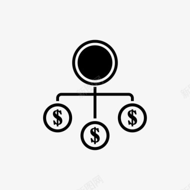 财务结构资金收入图标图标
