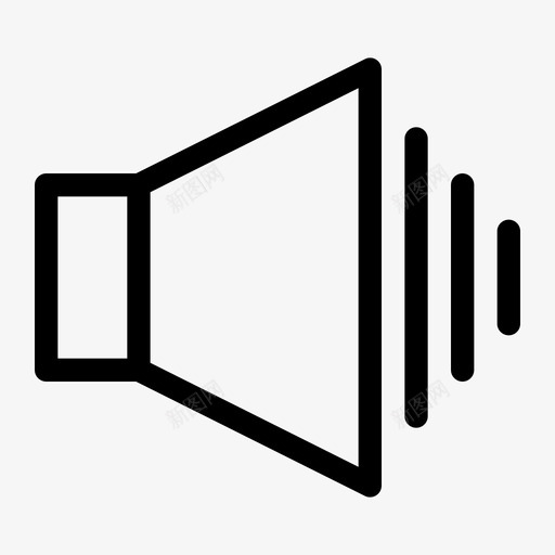 声音音量多媒体技术图标svg_新图网 https://ixintu.com 声音 多媒体 技术 音量