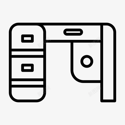 办公桌家具办公室图标svg_新图网 https://ixintu.com 办公室 办公桌 家具 工作场所 桌子 餐桌系列