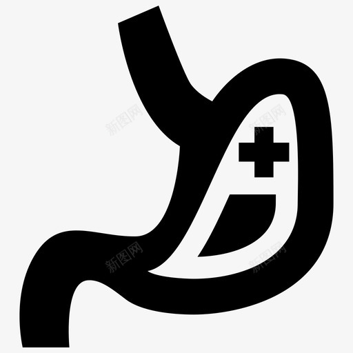 胃身体疾病图标svg_新图网 https://ixintu.com 健康 医疗 疾病 胃痛 身体
