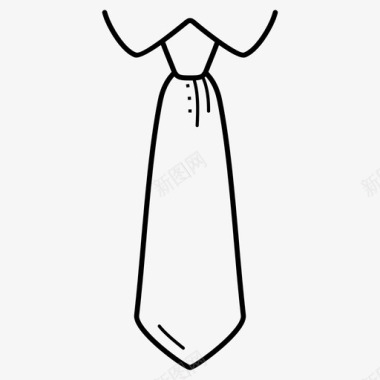 领带领巾覆盖物图标图标