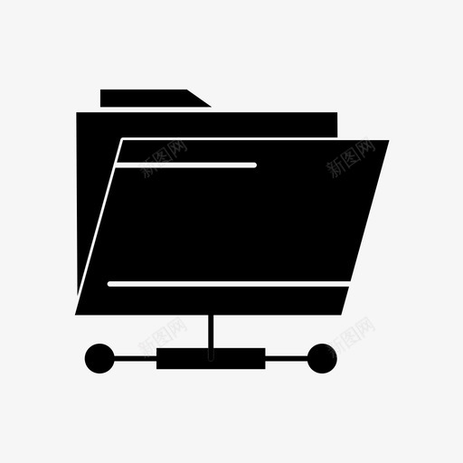 网络文件夹存档连接图标svg_新图网 https://ixintu.com 图标 字形 存档 文件夹 网络 连接