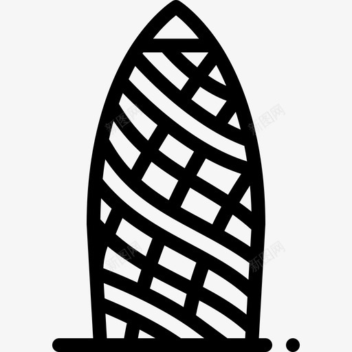 小黄瓜地标和纪念碑18线性图标svg_新图网 https://ixintu.com 地标 小黄瓜 纪念碑 线性