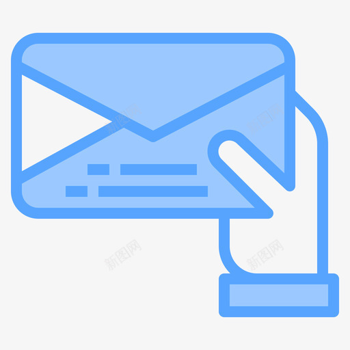 信件邮件73蓝色图标svg_新图网 https://ixintu.com 信件 蓝色 邮件