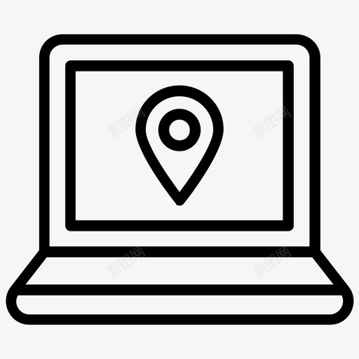 地理位置当前位置地理标签图标svg_新图网 https://ixintu.com 地理位置 地理标签 城市元素线图标 导航 当前位置 指示器 笔记本电脑