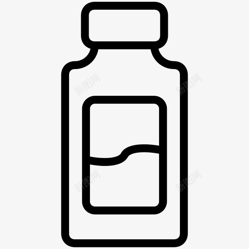 奶瓶奶制品饮料图标svg_新图网 https://ixintu.com 奶制品 奶瓶 美食家 食物 饮料
