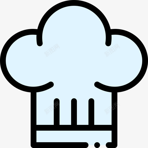 厨师帽餐厅75线性颜色图标svg_新图网 https://ixintu.com 厨师 线性 颜色 餐厅