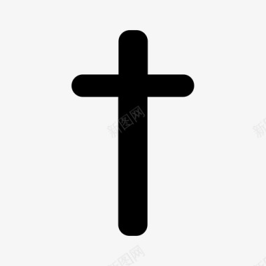 基督教教会十字架图标图标