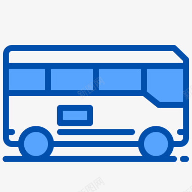 巴士城市67蓝色图标图标