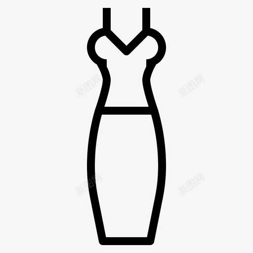 衣服衣服120直线型图标svg_新图网 https://ixintu.com 直线 线型 衣服