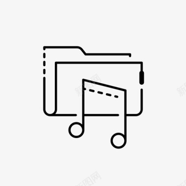 音乐文件文件夹音频声音图标图标