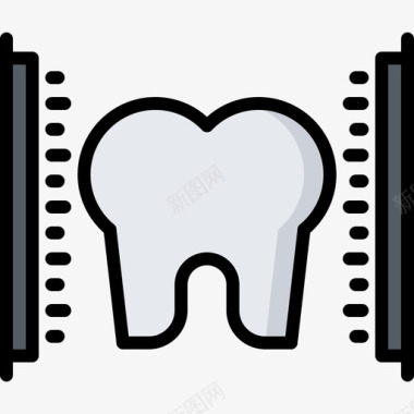 磨牙牙医56彩色图标图标