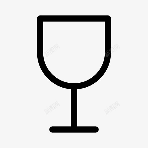 酒杯酒类饮料图标svg_新图网 https://ixintu.com 厨房用品 杯子 酒杯 酒类 饮料