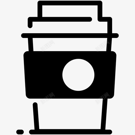 咖啡杯子饮料图标svg_新图网 https://ixintu.com 办公室 咖啡 杯子 热水 茶 饮料
