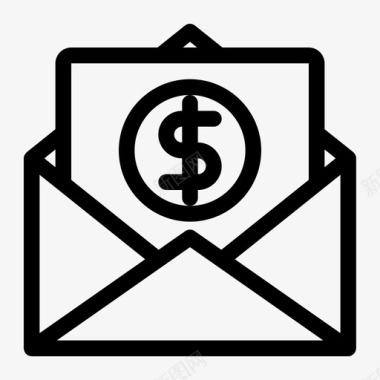 邮件付款帐单收入图标图标