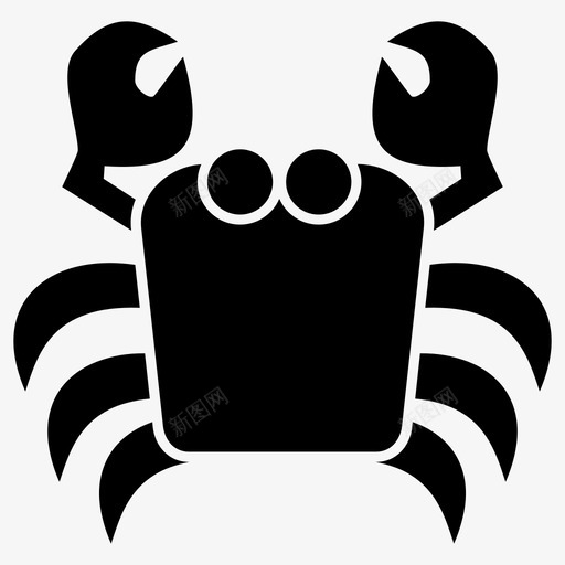 螃蟹动物鱼图标svg_新图网 https://ixintu.com 动物 海 海鲜 螃蟹 食物 鱼