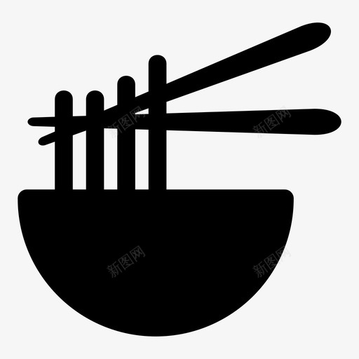 面条中餐食物图标svg_新图网 https://ixintu.com 中餐 午餐 晚餐 面条 面食 食物