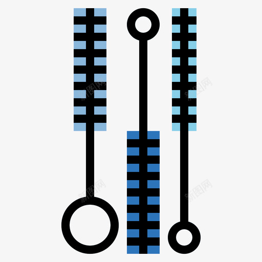 清洁刷纹身10线性颜色图标svg_新图网 https://ixintu.com 清洁 纹身 线性 颜色
