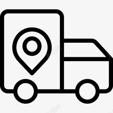 送货卡车位置hgvpin图标图标