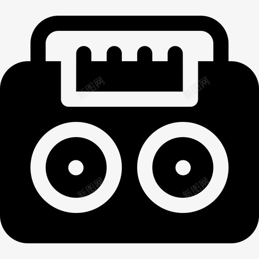 Boombox音乐103填充图标svg_新图网 https://ixintu.com Boombox 填充 音乐