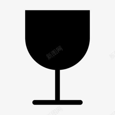 玻璃杯饮料口渴图标图标