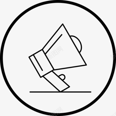 商业营销金融线路图标图标