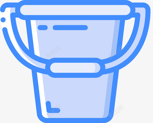 桶塑料制品4蓝色图标svg_新图网 https://ixintu.com 塑料制品 蓝色