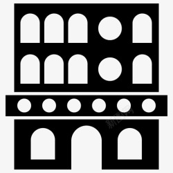 罗马尼亚建筑意大利地标古建筑罗马地标图标高清图片