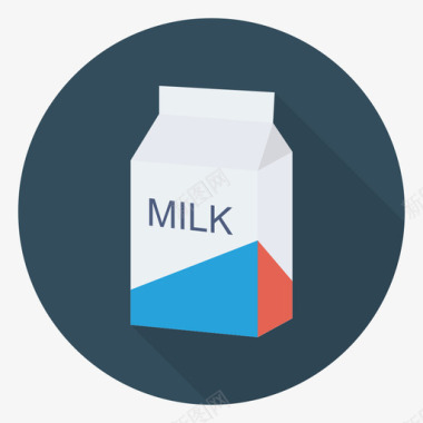 牛奶健康与健身1循环图标图标