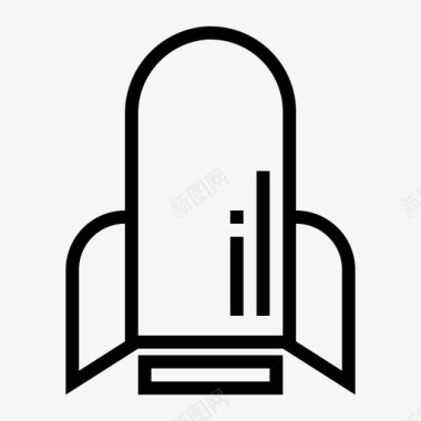 火箭助推器烟火图标图标