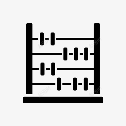 算盘教育学习图标svg_新图网 https://ixintu.com 学习 教育 算盘