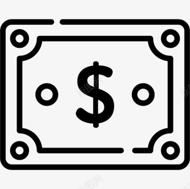 美元货币83直系图标图标