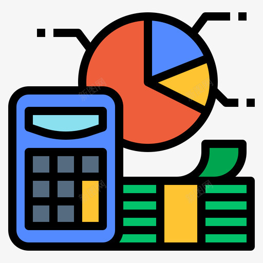 金融经济12线性颜色图标svg_新图网 https://ixintu.com 线性 经济 金融 颜色