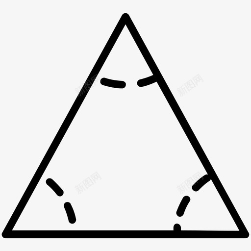 三角形二维二维形状图标svg_新图网 https://ixintu.com 三维形状 三维设计 三角形 二维形状 二维设计 五边形线条图标 几何形状
