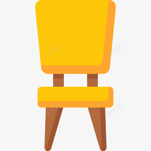 椅子家居用品26平的图标svg_新图网 https://ixintu.com 家居用品26 平的 椅子
