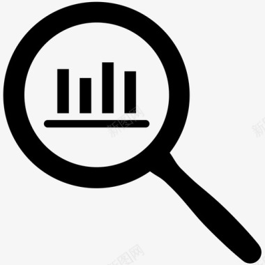 图形放大镜搜索分析商业金融图标图标