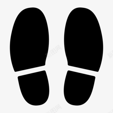 脚印鞋子台阶图标图标
