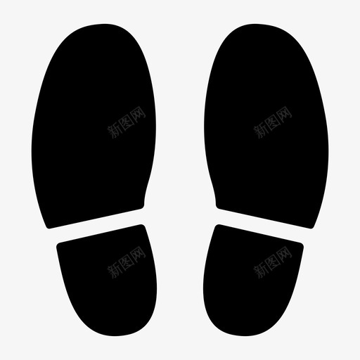 脚印鞋子台阶图标svg_新图网 https://ixintu.com 五个 台阶 第五 脚印 鞋子